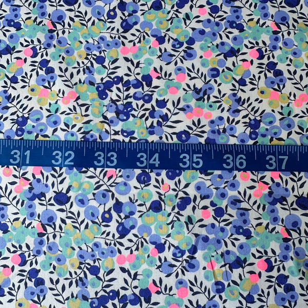Wiltshire Tana Lawn fabric by Liberty Fabrics shown with scale reference