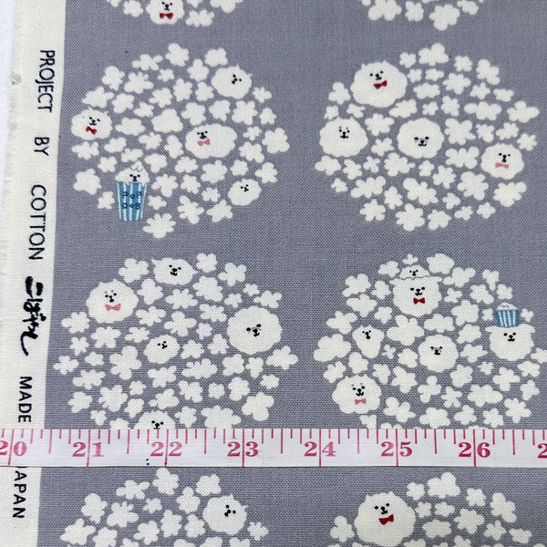 Popcorn Dogs cotton Oxford fabric by Cotton Kobayashi