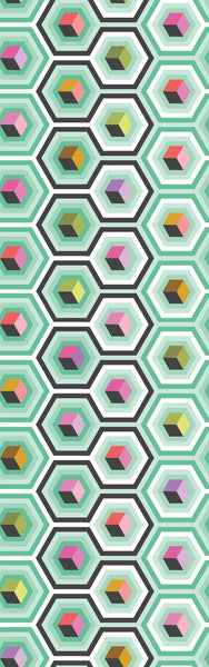 Hex Box in Sweet Mint by Tula Pink, Prince Charming Déjà Vu collection