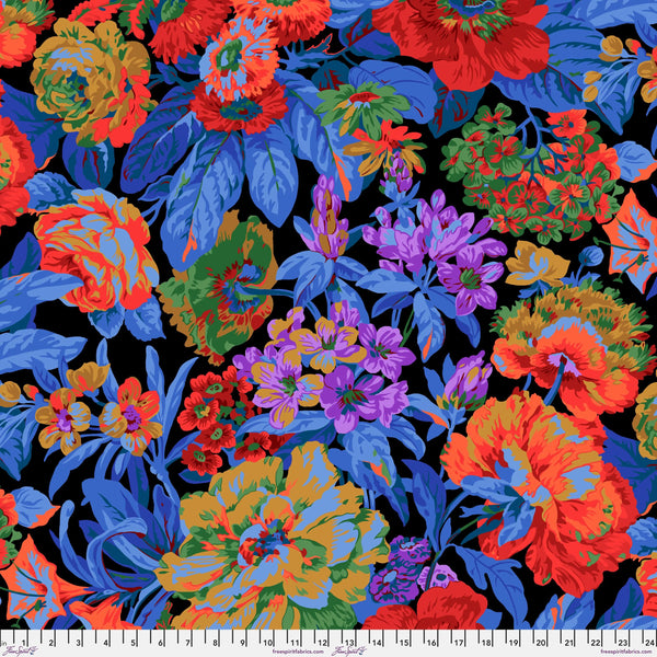 Scale of Voluptuous in Dark cotton fabric by Philip Jacobs for Kaffe Fassett Collective FreeSpirit Fabrics.