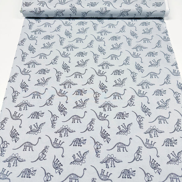 Robert Kaufman On The Lighter Side Dinosaur Bones Skeletons Cotton Fabric