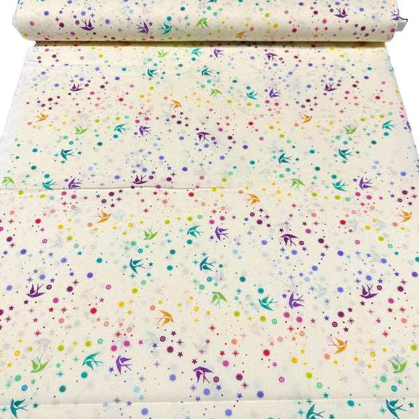 Tula's True Colors Tula Pink Fairy Dust Cotton Candy Cotton Fabric, Free Spirit Fabric