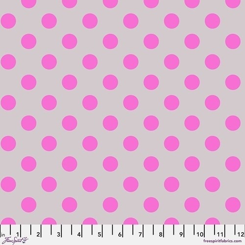 Tula Pink Neon True Colors Pom Pom Mystic Cotton Fabric, Free Spirit Fabrics