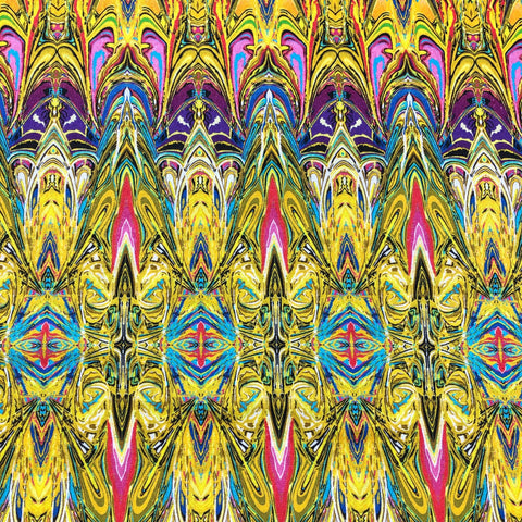 Duets Paula Nadelstern Lava Digital Print Kaleidoscope Benartex Cotton Fabric 12352