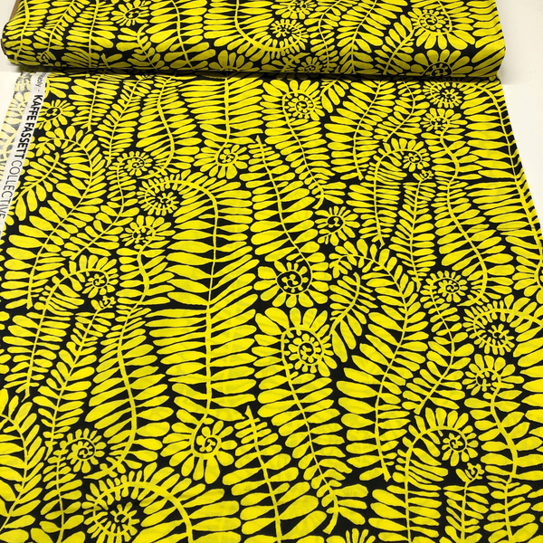 Yellow Fronds Brandon Mably for the Kaffe Fassett Collective Free Spirit Cotton Fabric