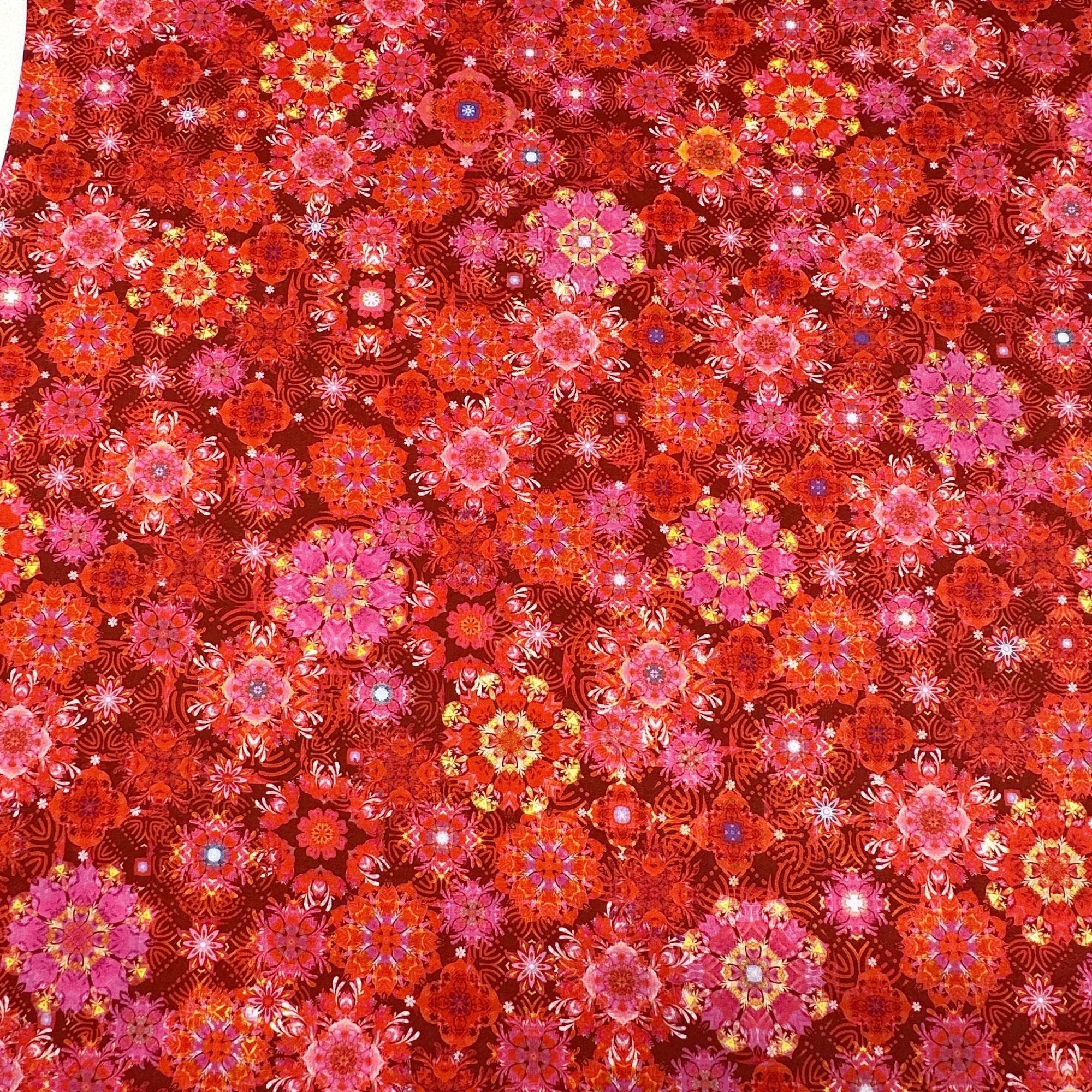 Robert Kaufman Christiane Marques Florence Cotton Fabric AQSD-19722-5 Magenta