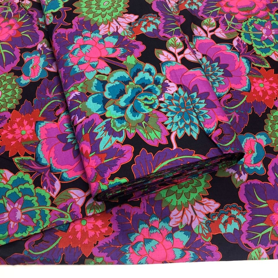 Kaffe Fassett Philip Jacobs Cloisonne Colorful Floral Cotton Fabric