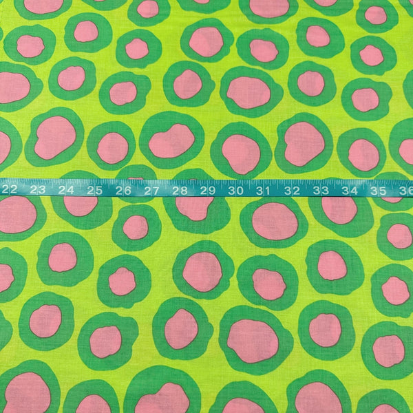 Fish Lips Brandon Mably for Kaffe Fassett Green Fabric, Free Spirit Fabrics