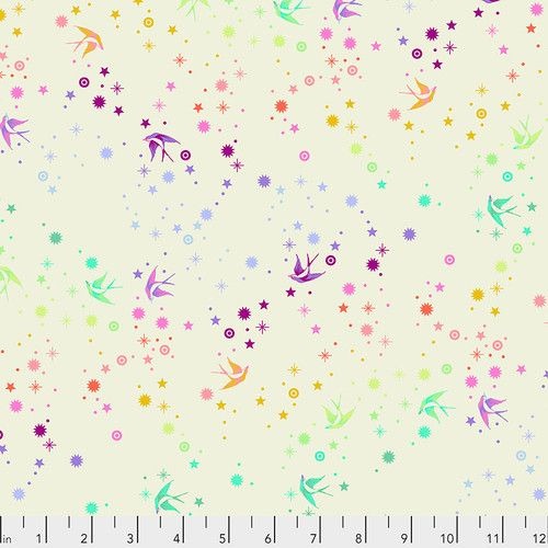 Tula's True Colors Tula Pink Fairy Dust Cotton Candy Cotton Fabric, Free Spirit Fabric
