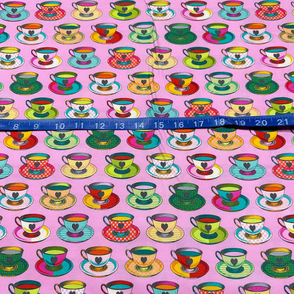 Tula Pink Curiouser and Curiouser Tea Time Wonder Cotton Fabric, Free Spirit