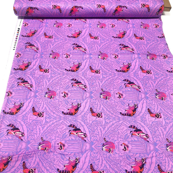 Tiny Beasts One Mans Trash Glimmer Raccoons Tula Pink for Free Spirit Cotton Fabric