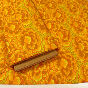 Tonal Floral in Gold Kaffe Fassett Collective Cotton Fabric, Free Spirit Fabrics