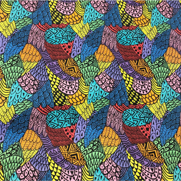 Summer Birds Fantastic Feathers By Mulga for Free Spirit Cotton Fabric