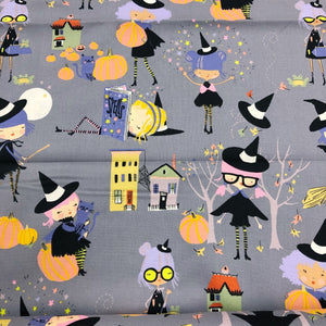 Alexander Henry Kiki's Coven Witches Pumpkin Cotton Fabric