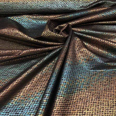 Metallic Ombre Jacquard Fabric Made In France