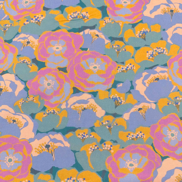 Wishwell Florista Cotton Fabric Vanessa Lillrose Linda Fitch for Robert Kaufman WELD-21512-286 WILD