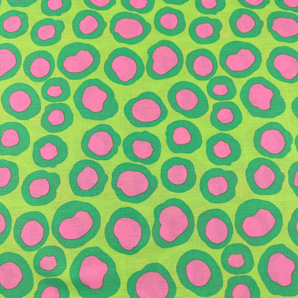 Fish Lips Brandon Mably for Kaffe Fassett Green Fabric, Free Spirit Fabrics