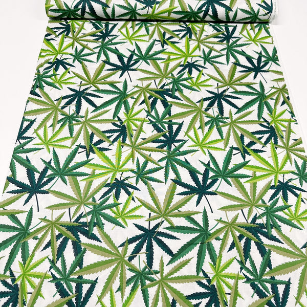 Alexander Henry Herb Cotton Fabric natural/green