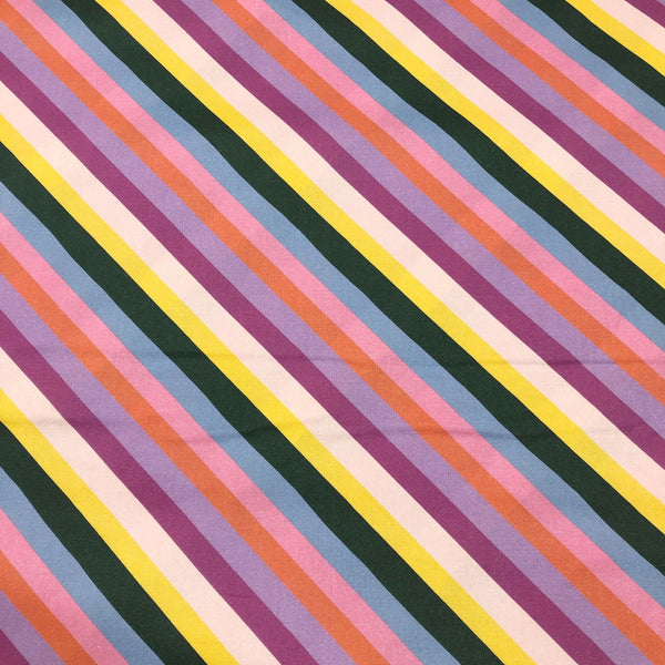 Paintbrush Studio Garden Party Rainbow Stripe 22095 Cotton Fabric