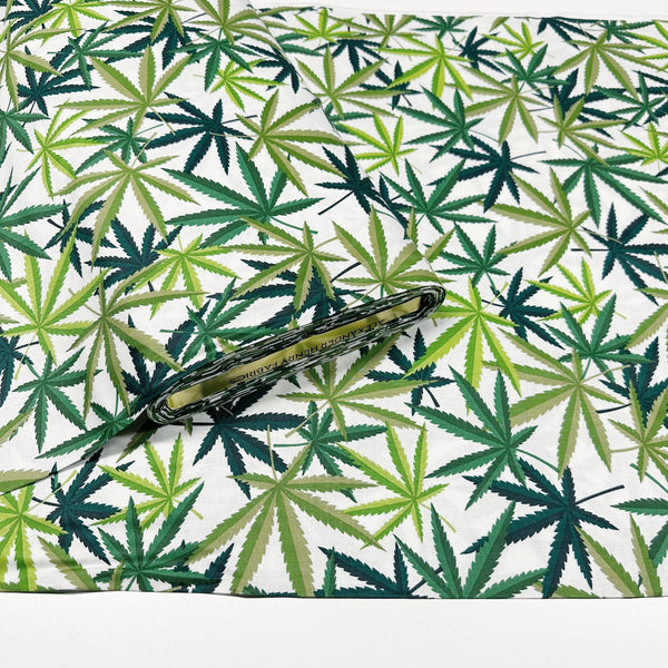 Alexander Henry Herb Cotton Fabric natural/green