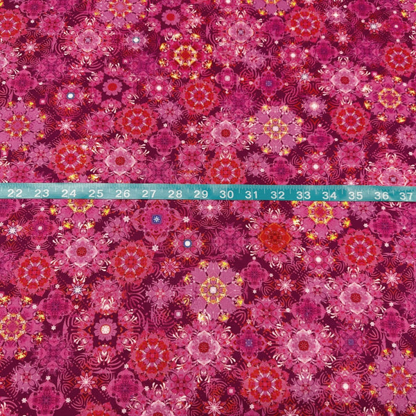 Robert Kaufman Christiane Marques Florence Cotton Fabric AQSD-21680-108 Fuchsia