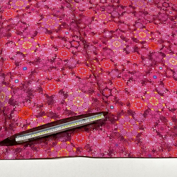 Robert Kaufman Christiane Marques Florence Cotton Fabric AQSD-21680-108 Fuchsia