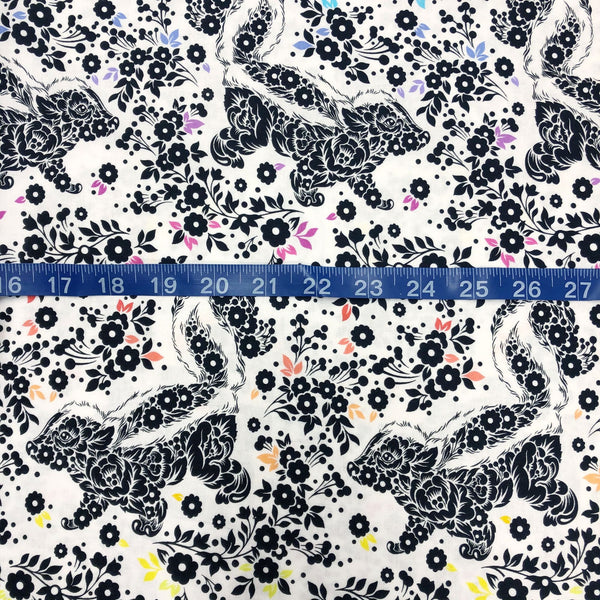 Tula Pink for Free Spirit Linework Lil Stinker Skunks Cotton Fabric ...