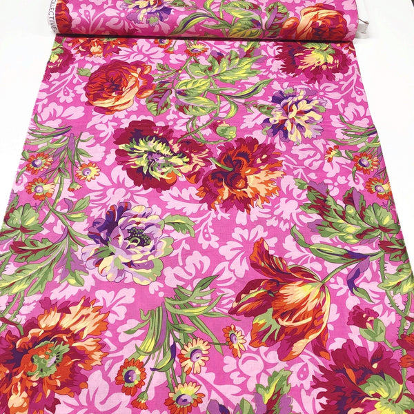 Philip Jacobs Kaffe Fassett Collective for Free Spirit Baroque Floral Red Cotton Fabric