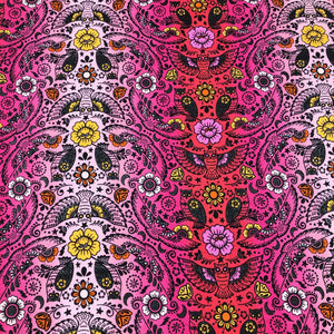 Wishwell Boodacious CANDY PINK Robert Kaufman Cotton Fabric  Vanessa Lillrose & Linda Fitch