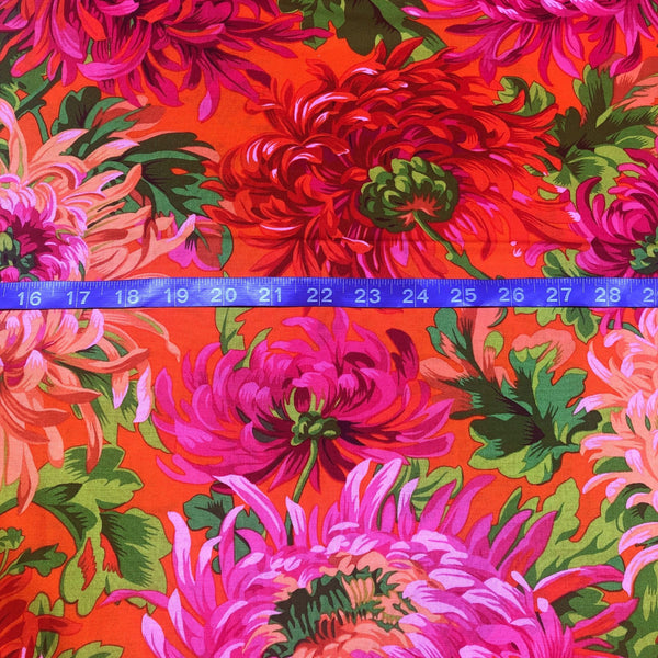 Shaggy Red Kaffe Fassett Collective for Free Spirit Cotton Fabric