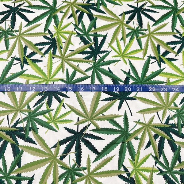 Alexander Henry Herb Cotton Fabric natural/green