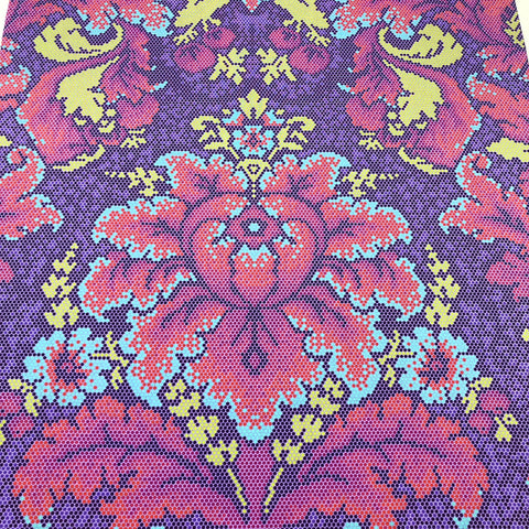 Parisville Deja Vu Damask Dot Violet Tula Pink for Free Spirit Fabric