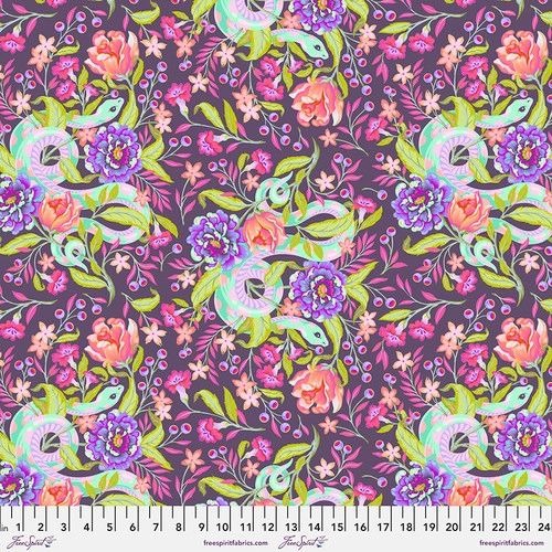 Hissy Fit Dusk Moon Garden Tula Pink for Free Spirit Cotton Fabric