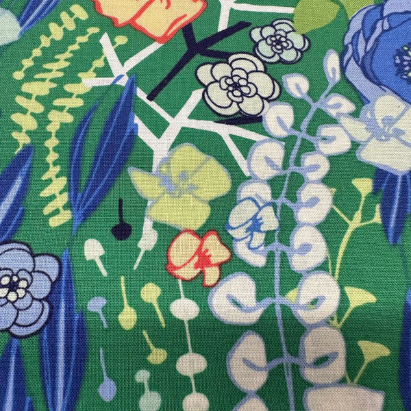 Margot Floral Print Cotton Fabric Amy Reber for Clothworks