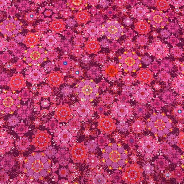 Robert Kaufman Christiane Marques Florence Cotton Fabric AQSD-21680-108 Fuchsia