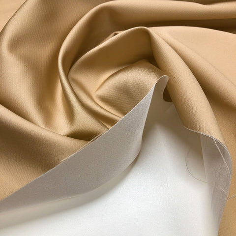 Reversible Double Face Silk/Polyester Satin Back Taffeta Fabric Made in France