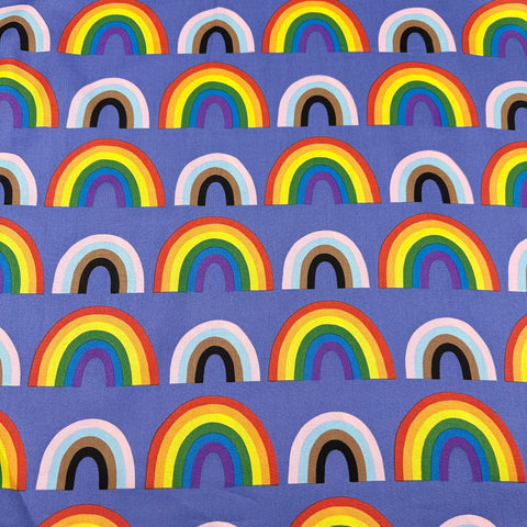 Alexander Henry "Double Rainbow" Blue Cotton Fabric