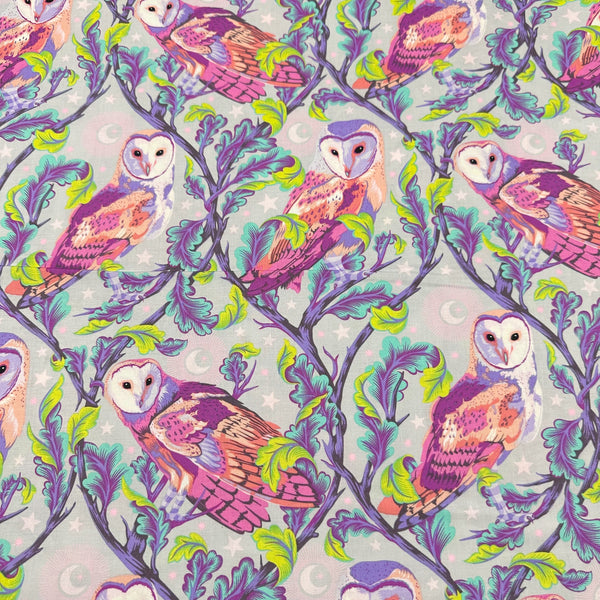 Night Owl Dusk Moon Garden Tula Pink for Free Spirit Cotton Fabric