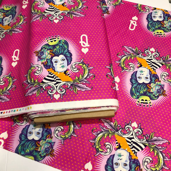Tula Pink Curiouser and Curiouser Red Queen Cotton Fabric