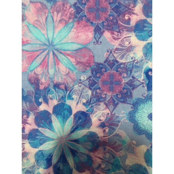 Robert Kaufman Venice Periwinkle Kaleidoscope Floral Quilt Cotton Fabric