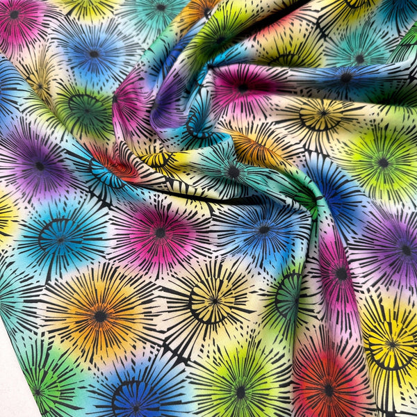 Colorful 7Col-1 Multi Cotton Fabric Jason Yenter for in the Beginning Color Bursts