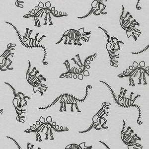 Robert Kaufman On The Lighter Side Dinosaur Bones Skeletons Cotton Fabric