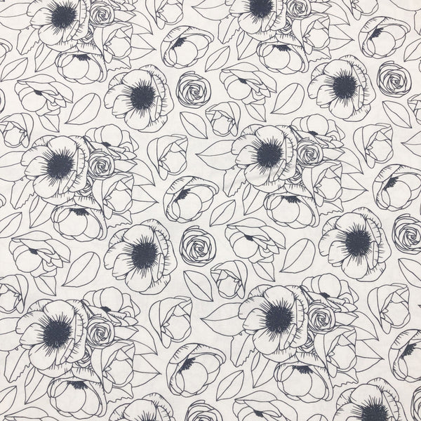 Paintbrush Studio Geo Florals Bouquet 22395 Cotton Fabric