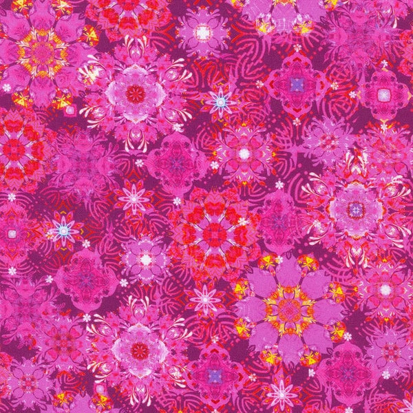 Robert Kaufman Christiane Marques Florence Cotton Fabric AQSD-21680-108 Fuchsia