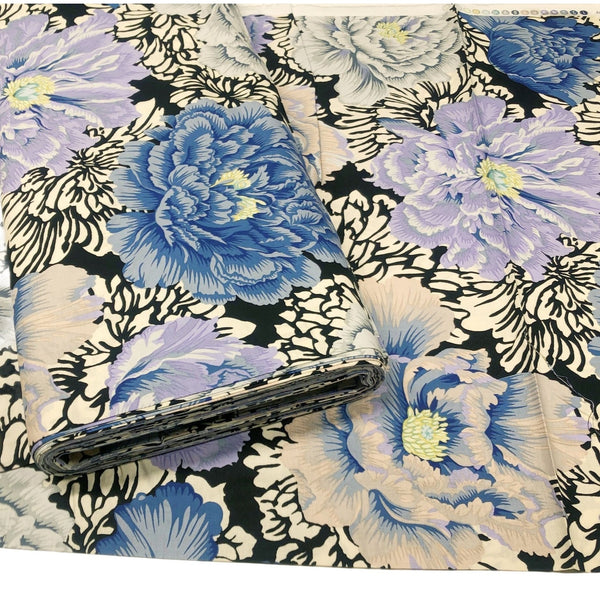 Philip Jacobs Kaffe Fassett Collective for Free Spirit Brocade Peony Grey Cotton Fabric