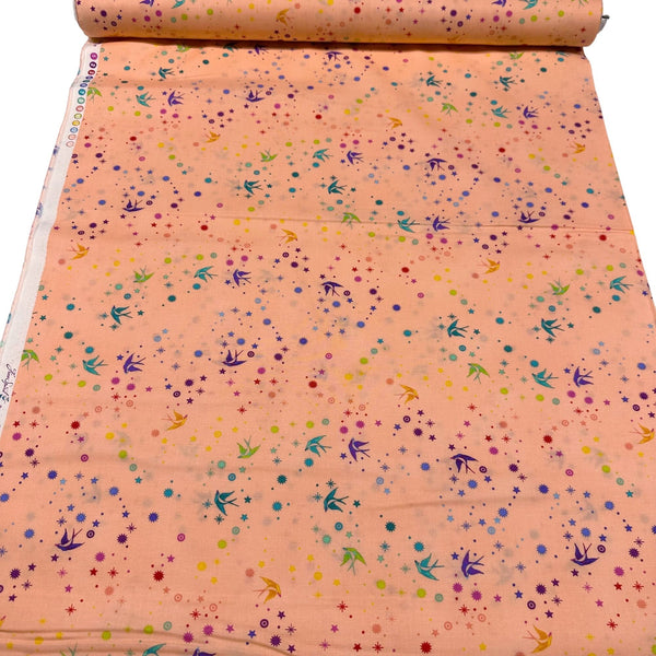 Tula's True Colors Tula Pink Fairy Dust Sherbet Cotton Fabric, Free Spirit Fabric