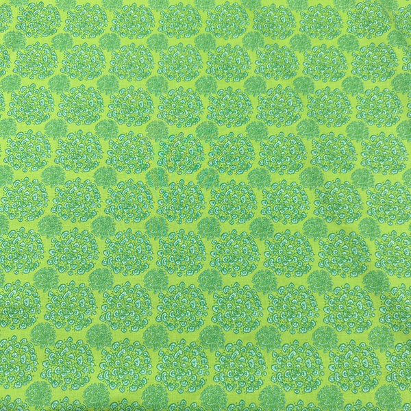 Clothworks Margot Blooms Y3663-21 Green Floral Cotton Fabric