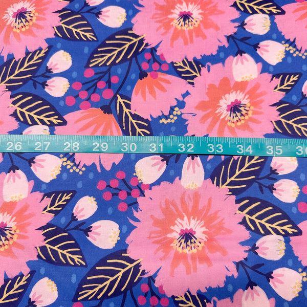 Paintbrush Studio Vibrant Blooms Dahlia Party 22229 Cotton Fabric