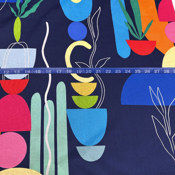 Alexander Henry Moderna Mexicana Deep Blue Cotton Fabric