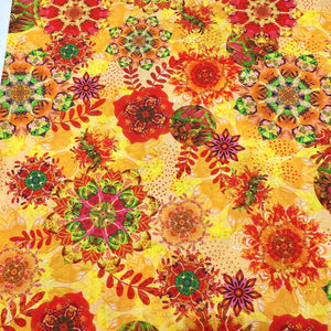 Robert Kaufman Christiane Marques Florence Cotton Fabric AQSD-21678-5 Yellow